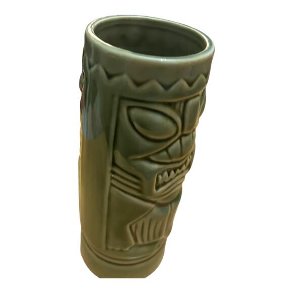 Mean Green Ceramic Tiki 12 ounce Mug Cup - Picture 5 of 5
